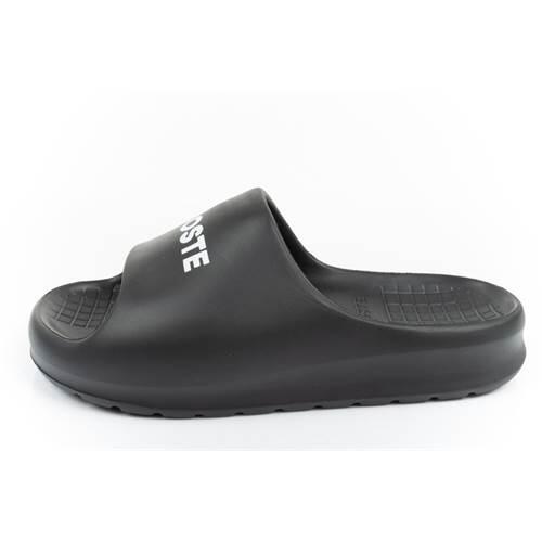 Claquettes Lacoste Modèle Serve Slide 2.0 Synthetic Couleur Noir 3/5