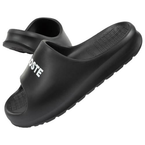 Claquettes Lacoste Modèle Serve Slide 2.0 Synthetic Couleur Noir 2/5