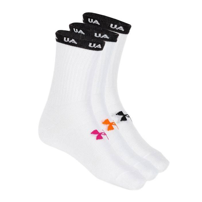 Chaussettes de training femme Essential Nv Mid Crew 3P Under Armour