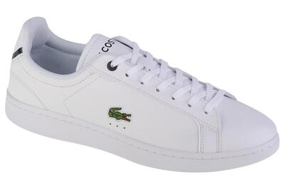 Casual herensneakers lacoste carnaby pro leather tonal wit