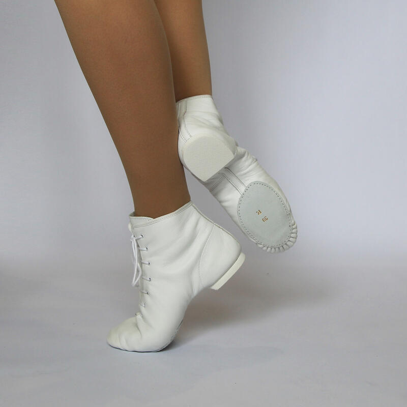 TOP RENFORCE - Bottines danse jazz en cuir vachette
