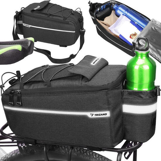 Sacoche de vélo isotherme - 9 litres - Noir - Étanche