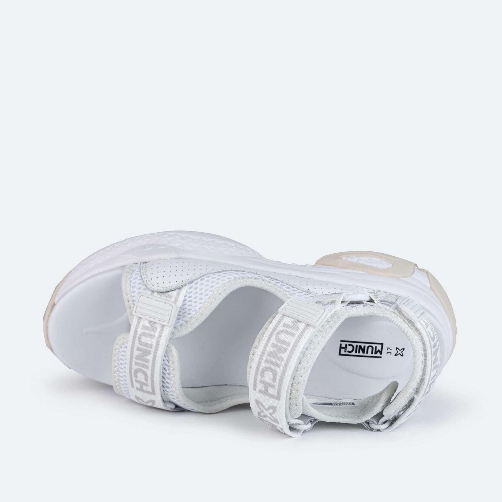 Sandales Munich Modèle Areia Couleur Blanc 3/5