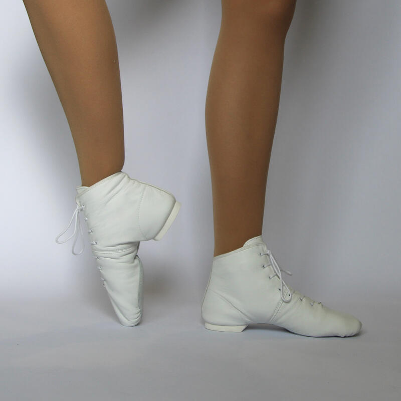 GINA RENFORCE - Bottines danse jazz en cuir vachette semelle gomme