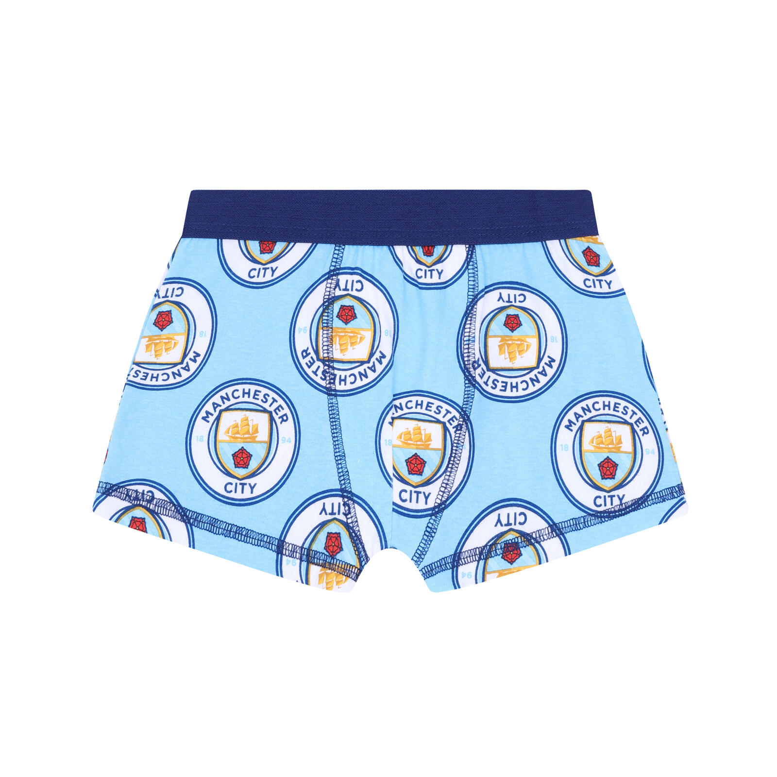 Manchester City Boys Vest & Boxer Shorts Set Kids OFFICIAL Football Gift 4/5
