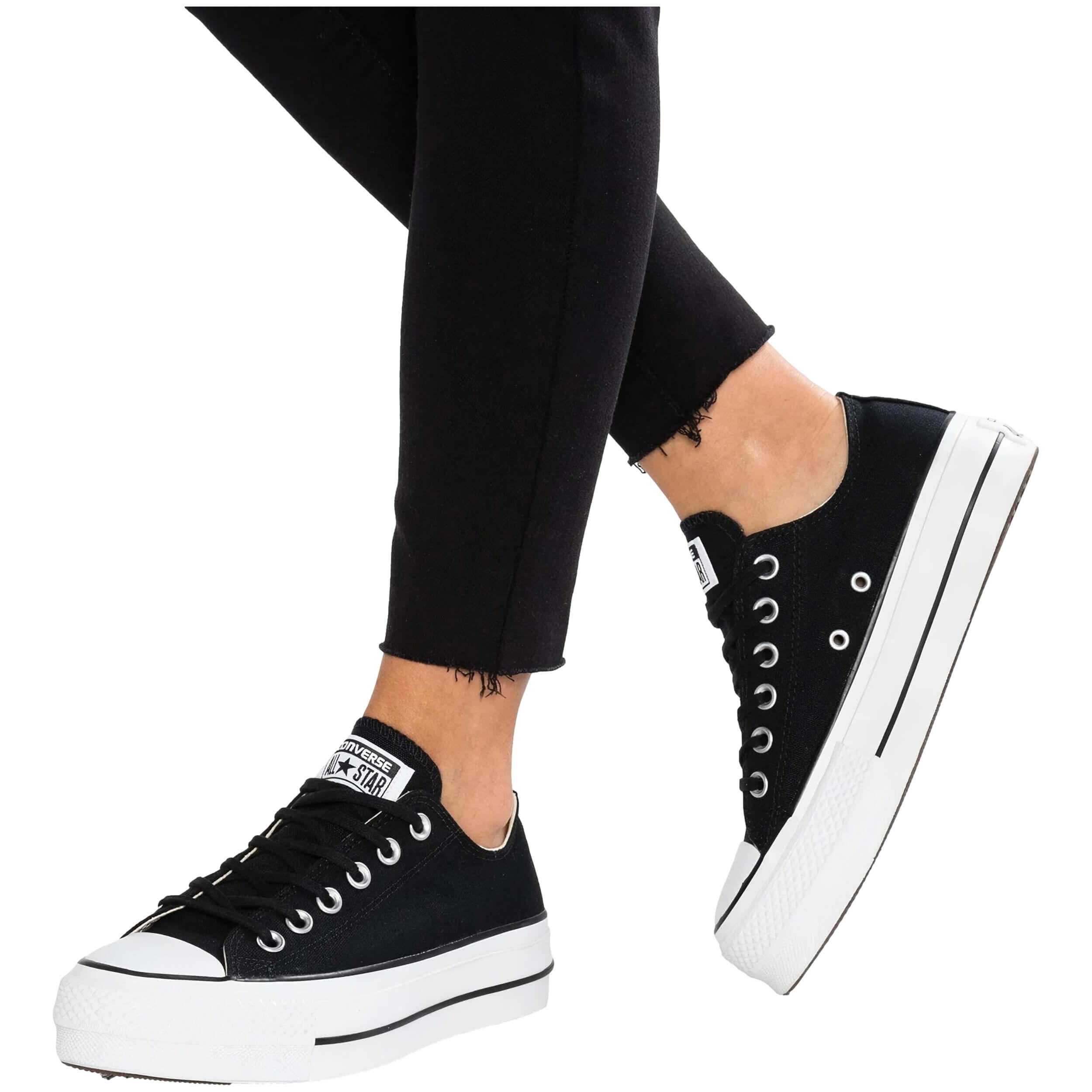 CONVERSE Scarpe da Tennis Casual Donna Converse All Star Lift Low Nero