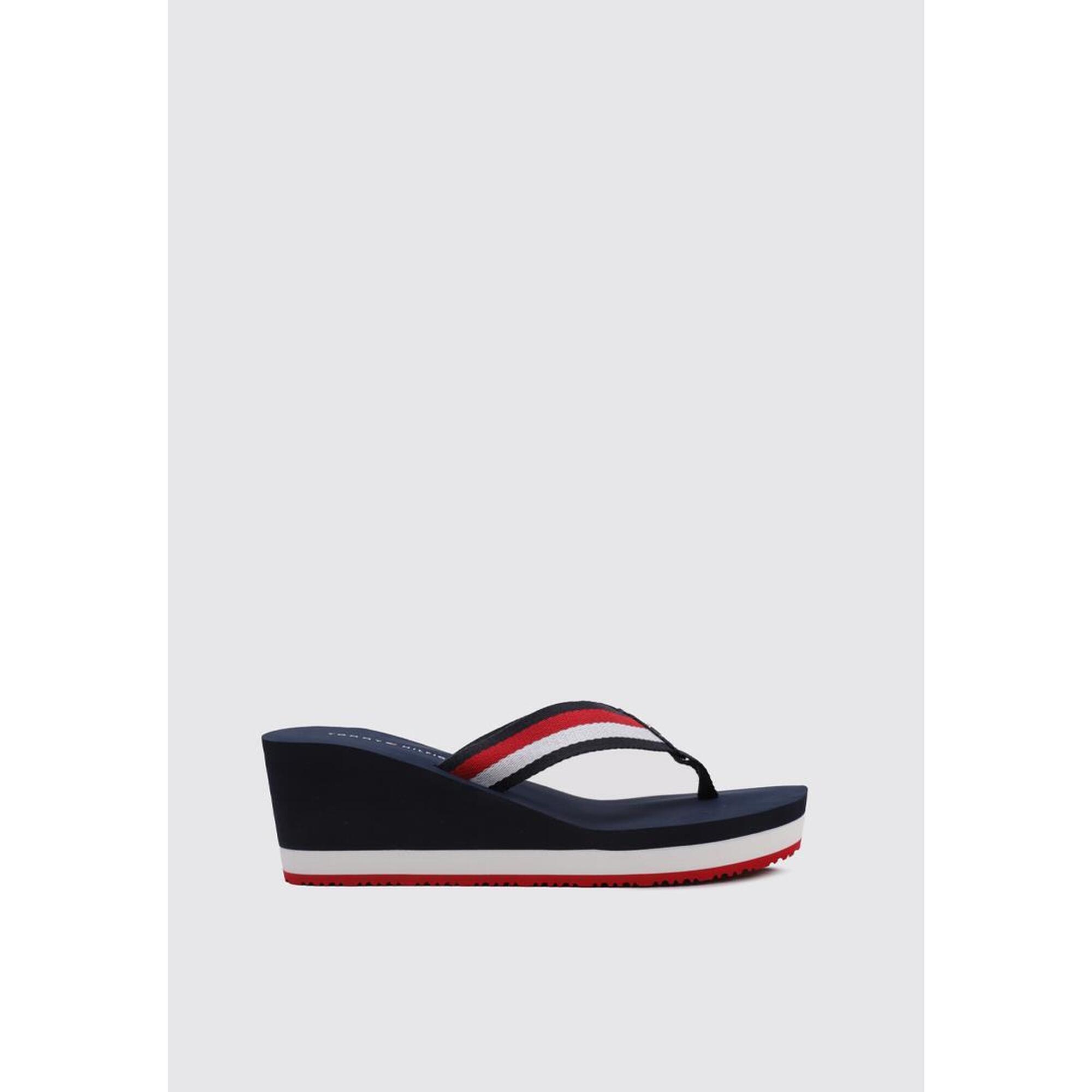 Chanclas Surf Mujer Tommy Hilfiger CORPORATE WEDGE BEACH SANDAL Azul