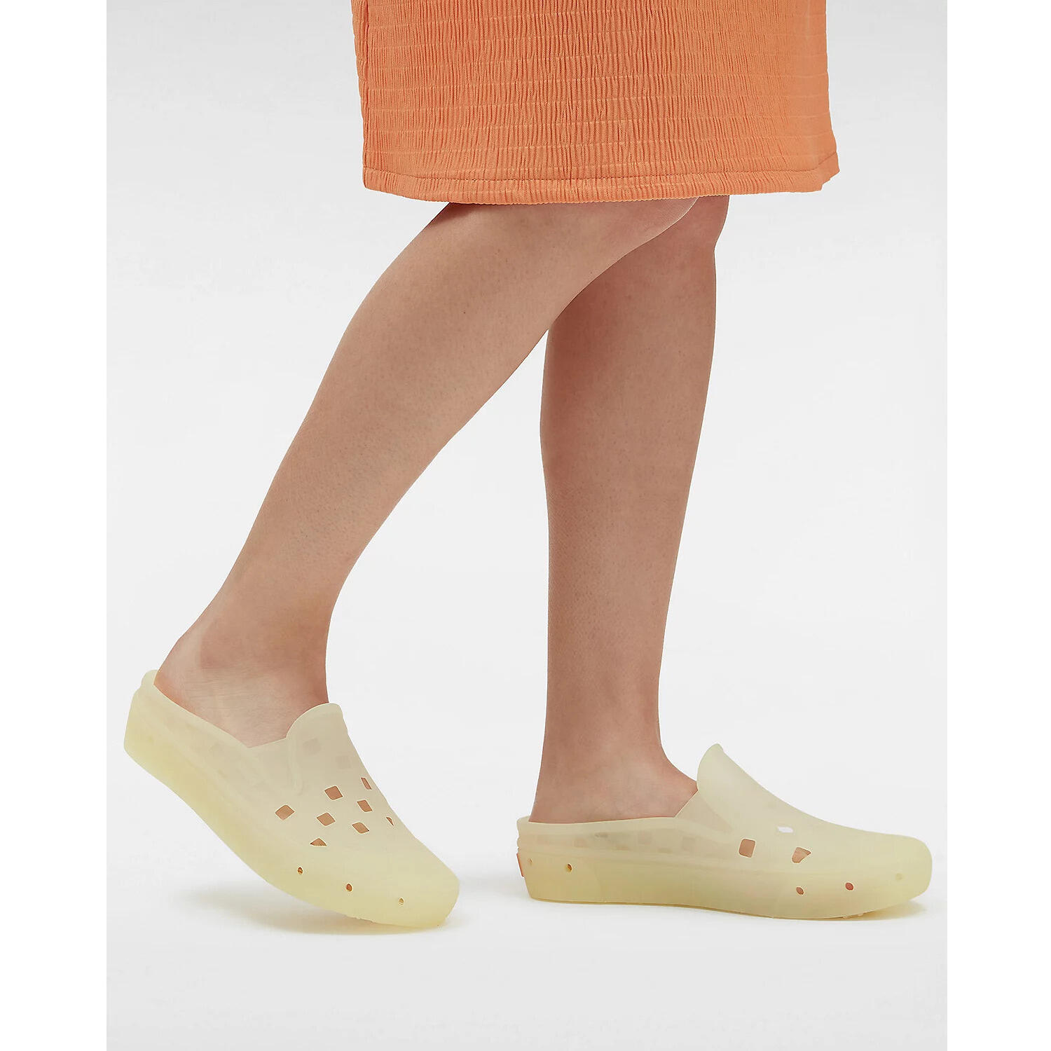 Chinelos de dedo Vans Ua Slip-On Mule, Branco, Unissex 5/5