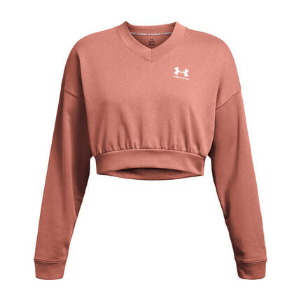 Sweat d'entraînement femme Rival Terry Os Crop Crew Under Armour