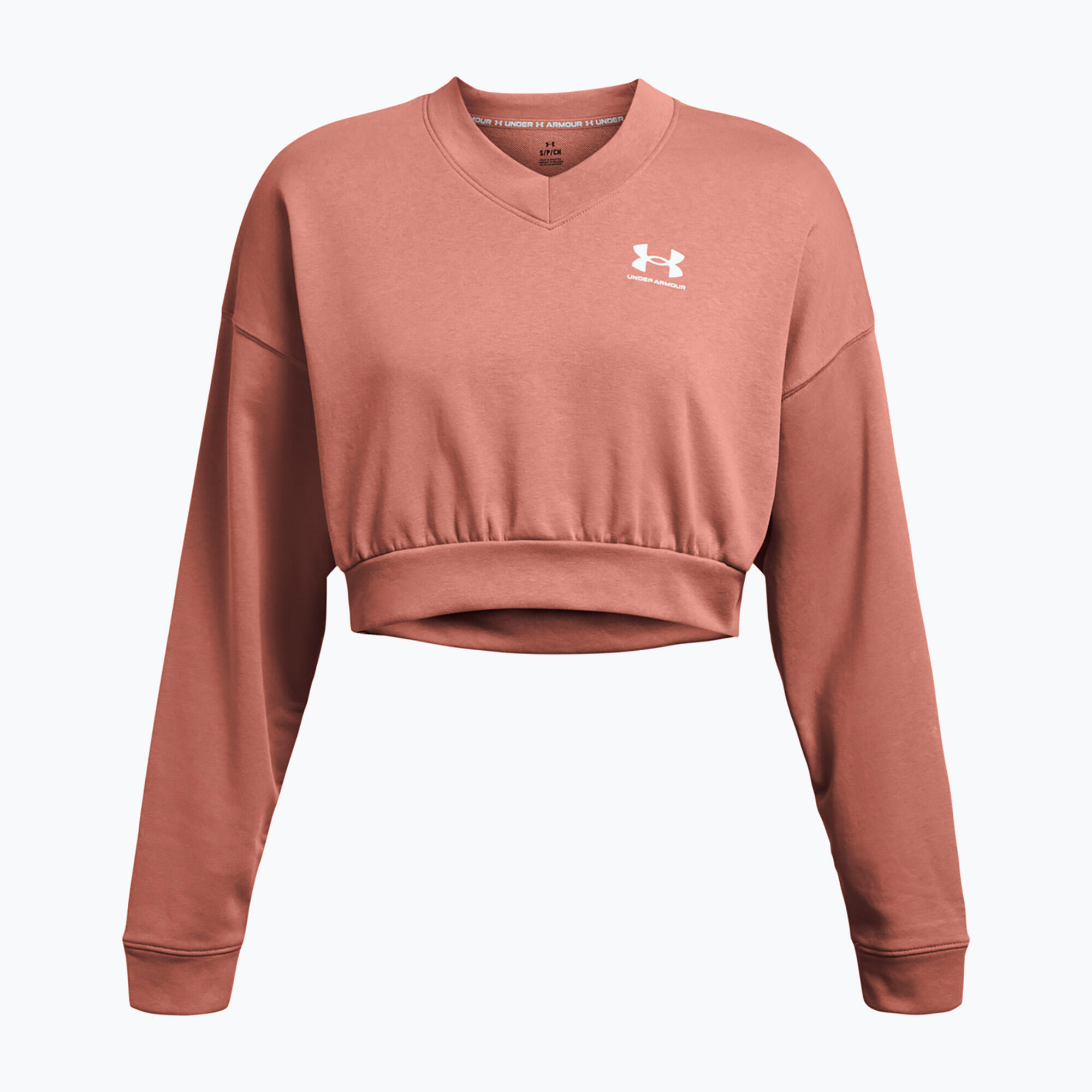 Sweat d'entraînement femme Rival Terry Os Crop Crew Under Armour 5/5