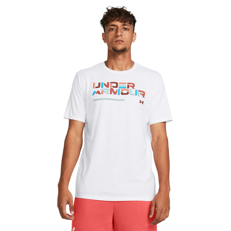 Camiseta Under Armour Colorblock Wordmark para hombre