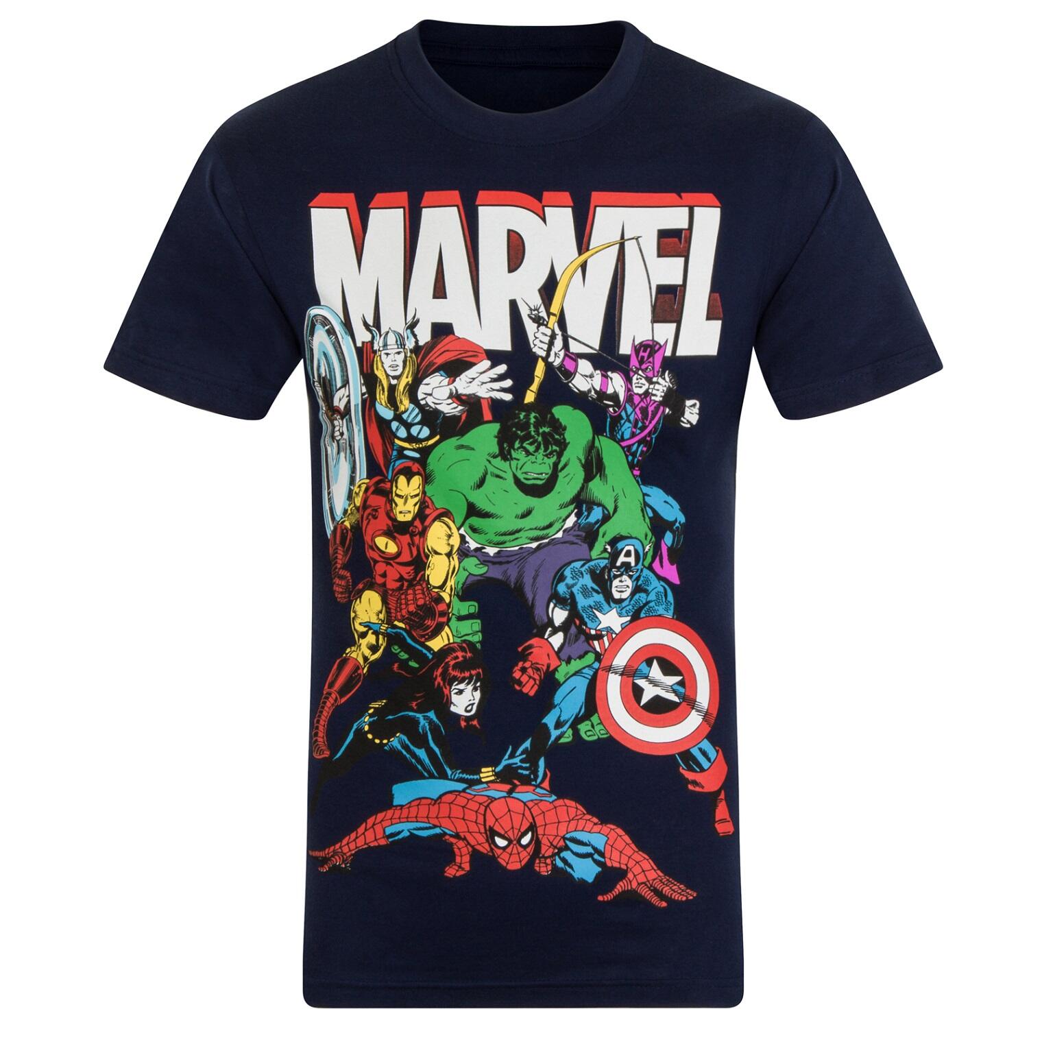 MARVEL Marvel Comics Boys T-Shirt Character Hulk Iron Man Thor Kids OFFICIAL Gift