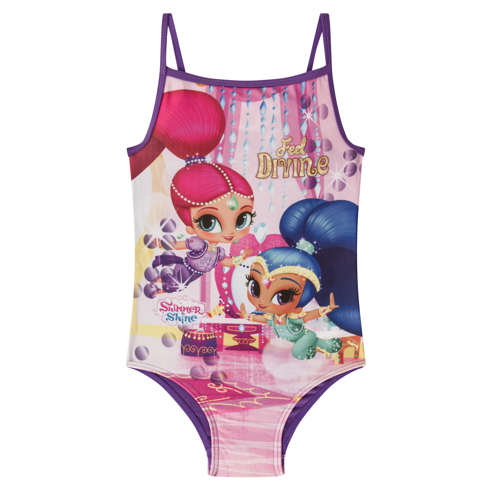 KIDS LICENSING Shimmer And Shine Girls Swim Suit Costume Kids OFFICIAL Gift