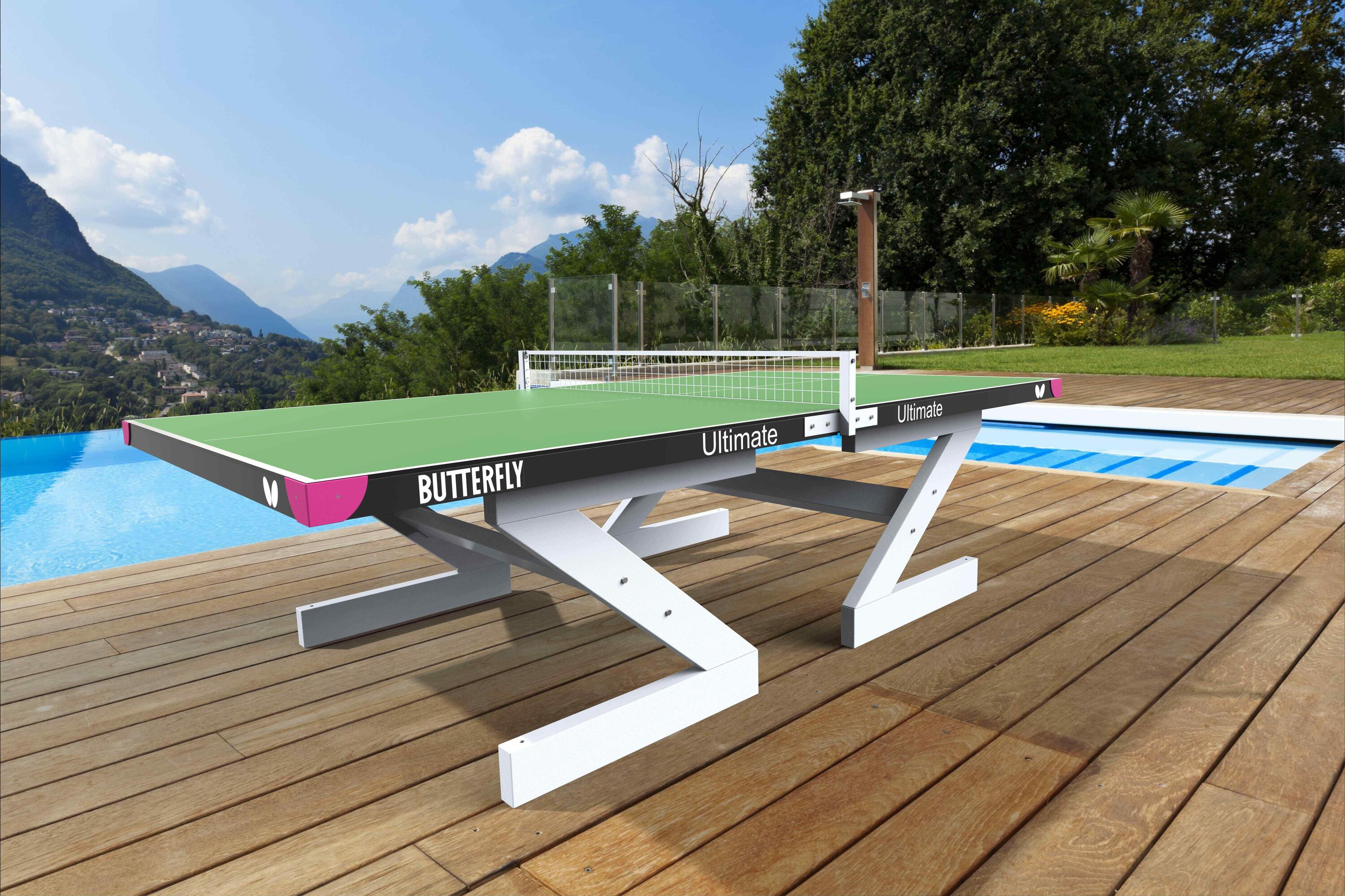 Butterfly Ultimate Outdoor Table Tennis Table - Blue 4/4