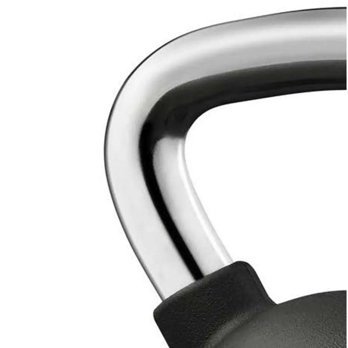 Kettlebell - Entrenamiento funcional - 14 kg - Acero - ZIVA Performance - Negra 2/3