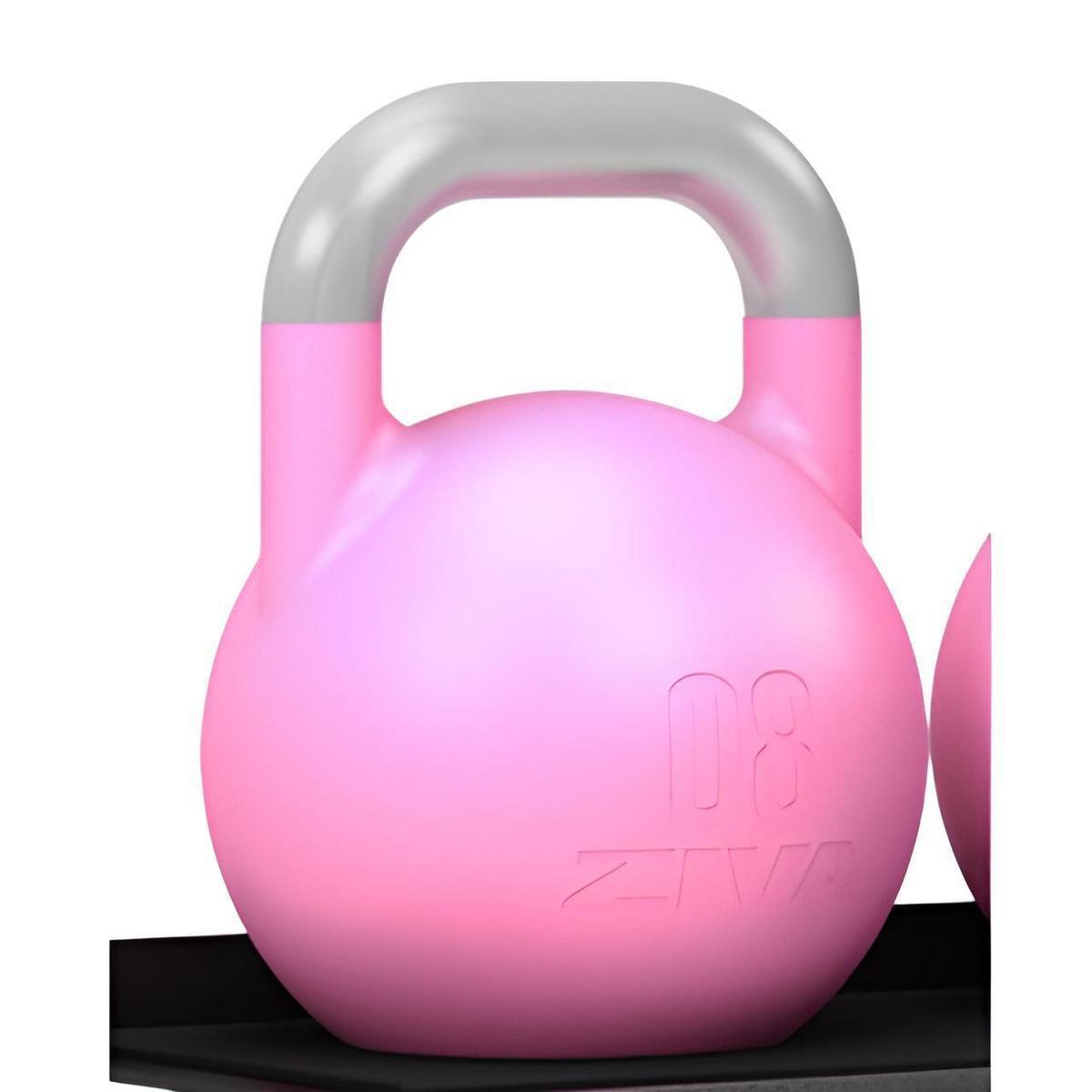 Kettlebell competición ZIVA performance 8kg Rosa 2/3