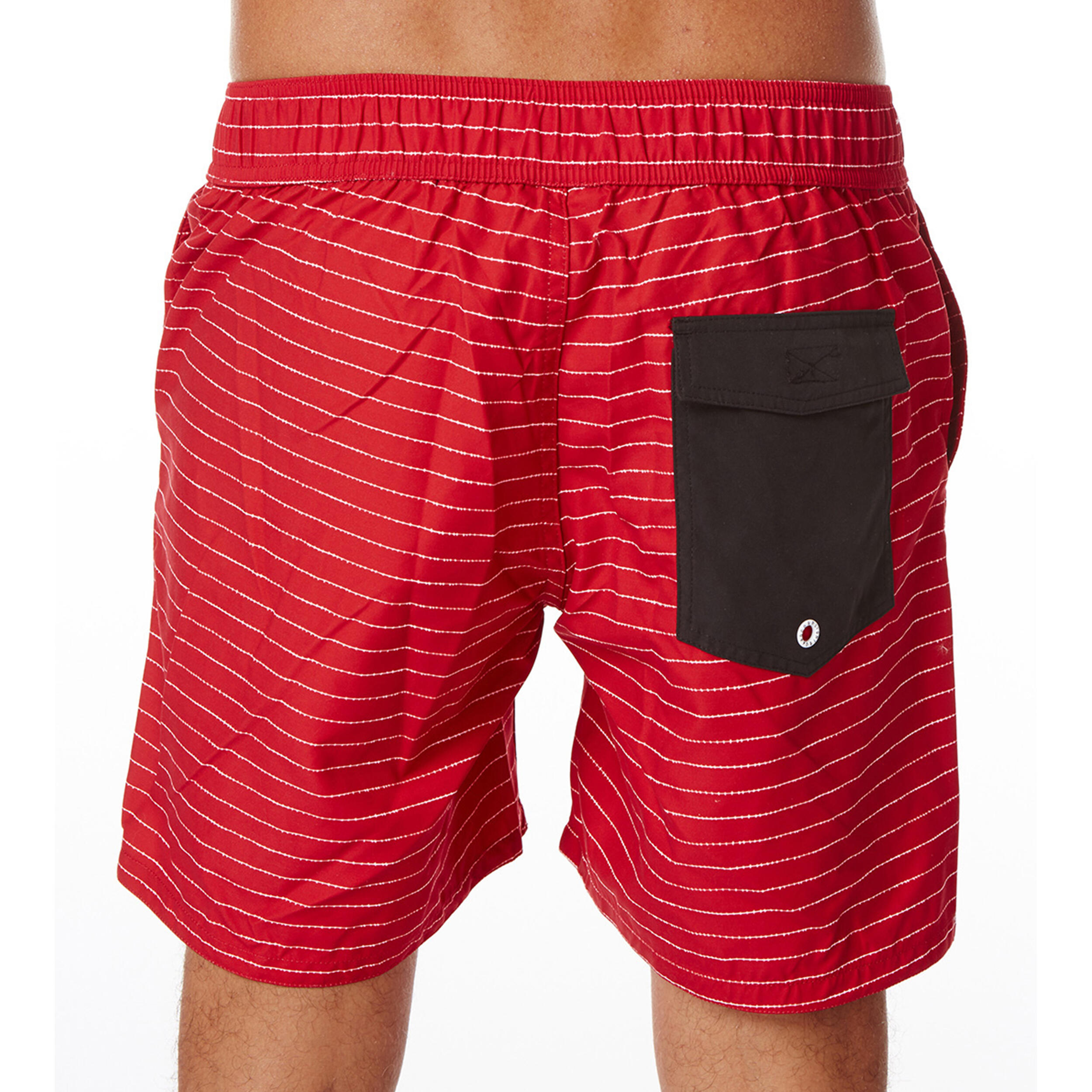 Boardshort NEEDLE RED - SCHNELLTROCKNEND 4/5