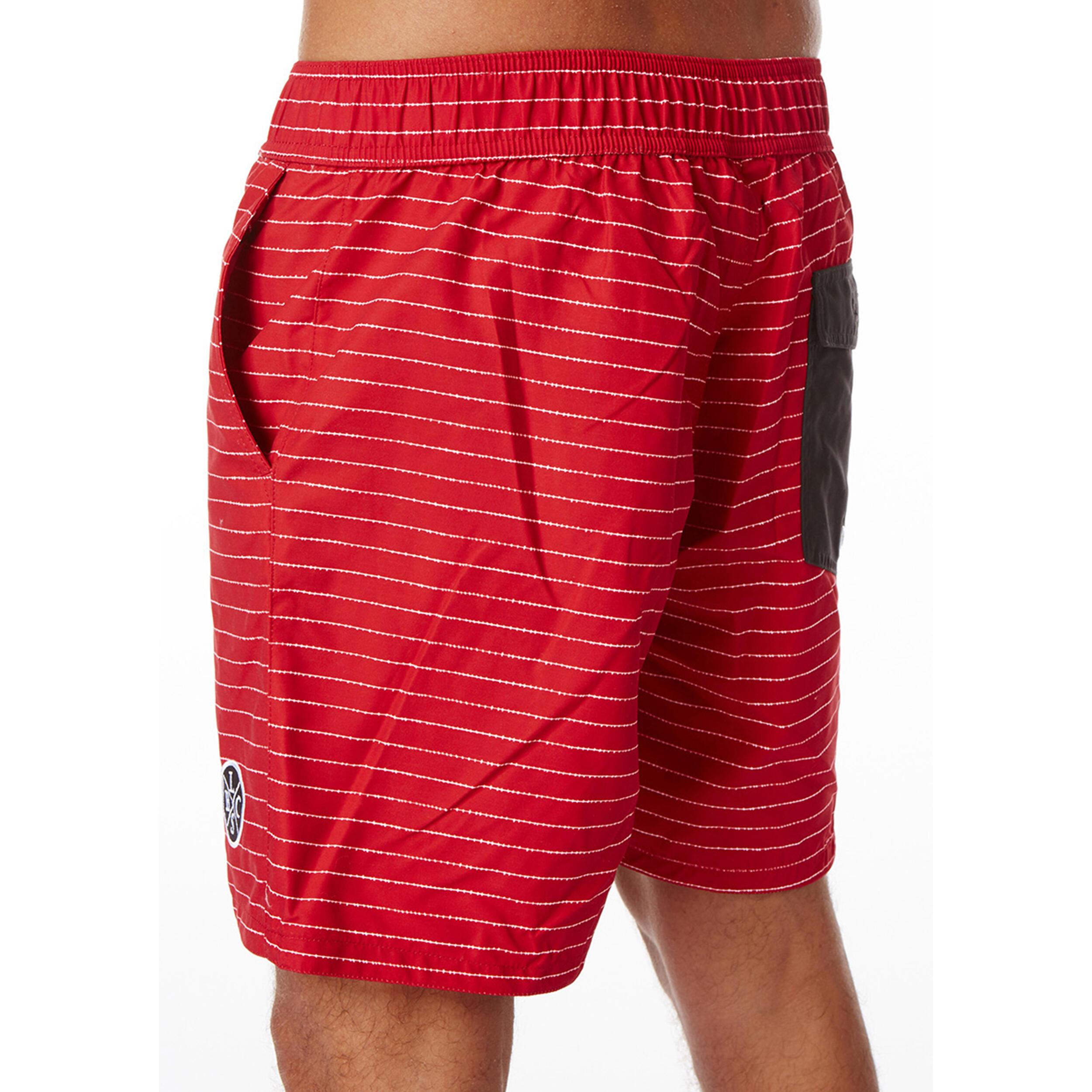 Boardshort NEEDLE RED - SCHNELLTROCKNEND 3/5