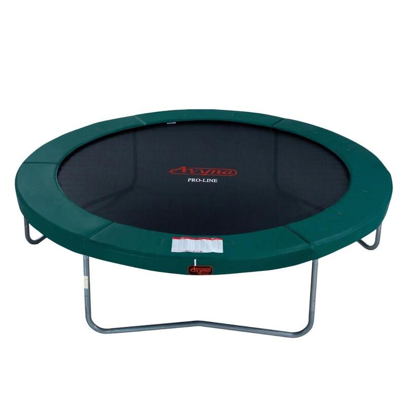 Groene trampoline 305 cm diameter - Avyna - met afdekhoes