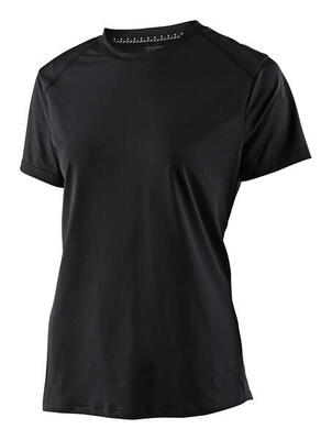 Lilium dames jersey korte mouw - zwart