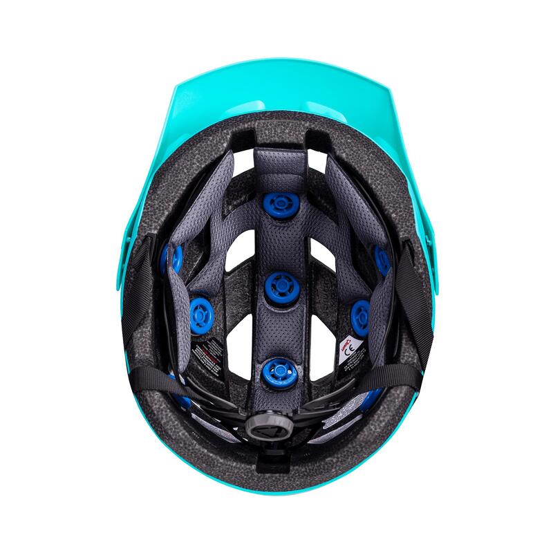 Casco MTB AllMountain 1.0 V24 Junior con fodera interna Dri-Lex Azzurro