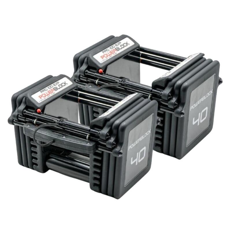 PowerBlock Pro 100 EXP (Fase 1: 1 tot 18 KG) - Verstelbare dumbbells set