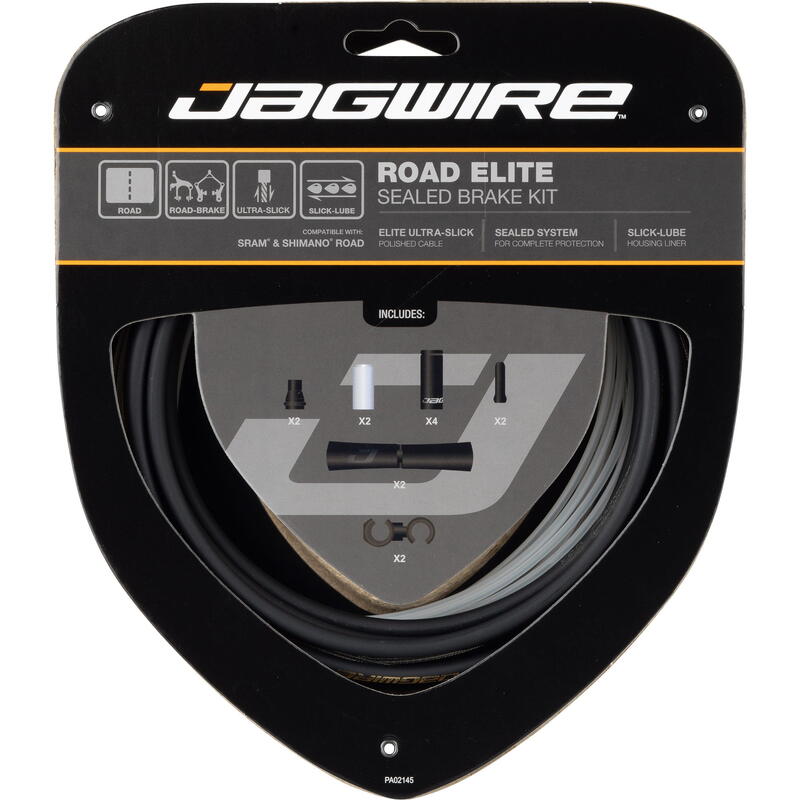 Jeu de câbles de frein Road Elite Sealed - stealth noir      5500€    JAGWIRE Jeu de câbles de frein Road Elite Sealed - stealth noirVendu exclusivement en ligne   