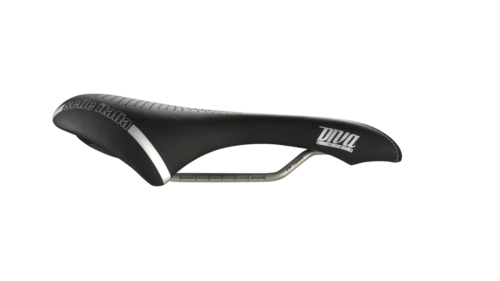 DIVA Gel TI 316 Superflow zadel, zwart 4/7