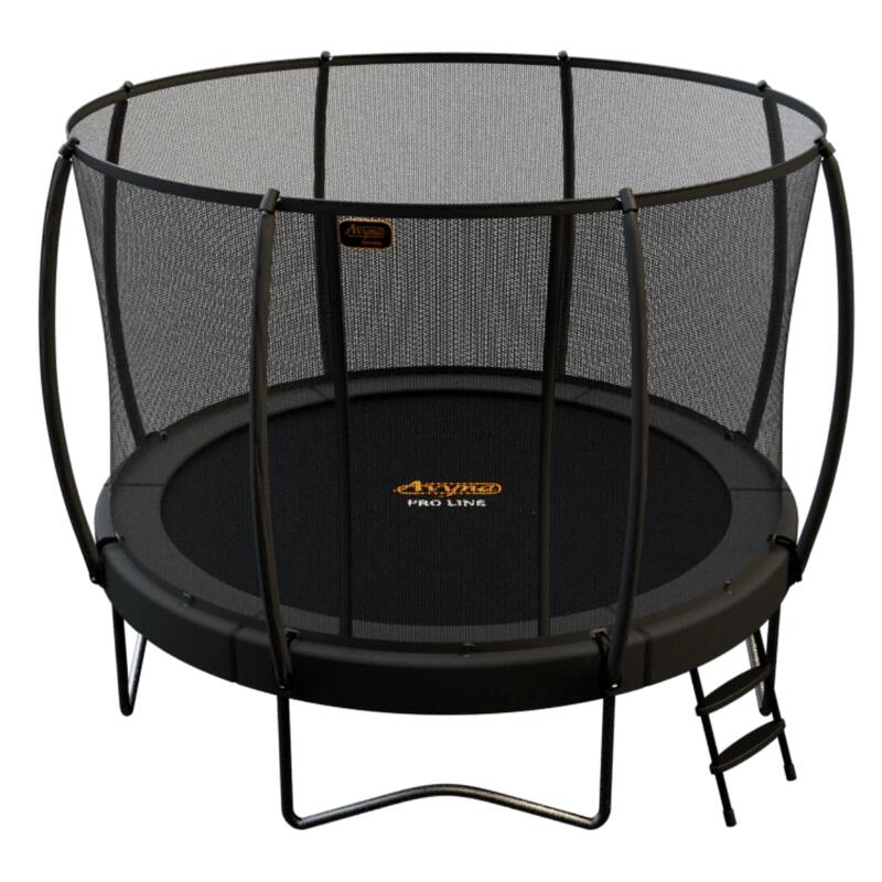 Avyna Pro-Line opbouw trampoline rond (Ø430 cm) met net & afdekhoes, grijs