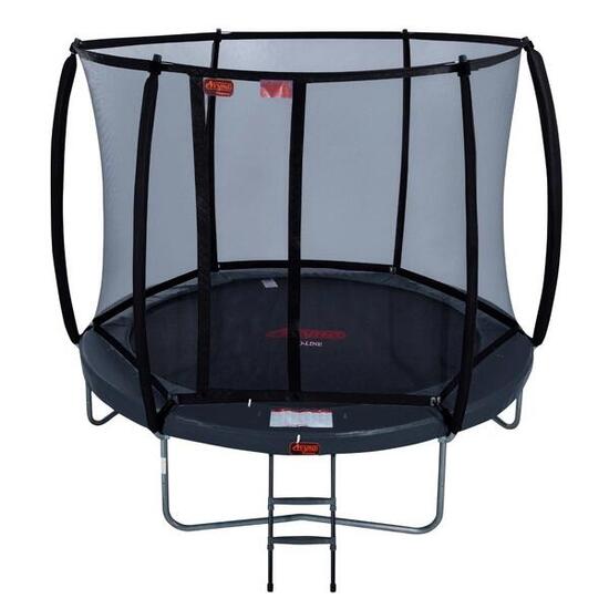 Avyna Pro-Line Bau-Trampolin rund (Ø430 cm) mit Netz, grau