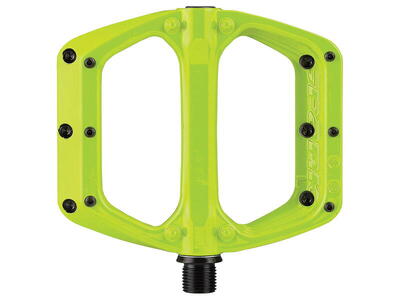 Spoon dc platte pedalen - lime green