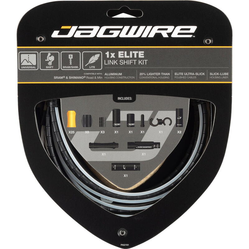 Road & Mountain Elite Link 1x juego de cables de cambio - negro