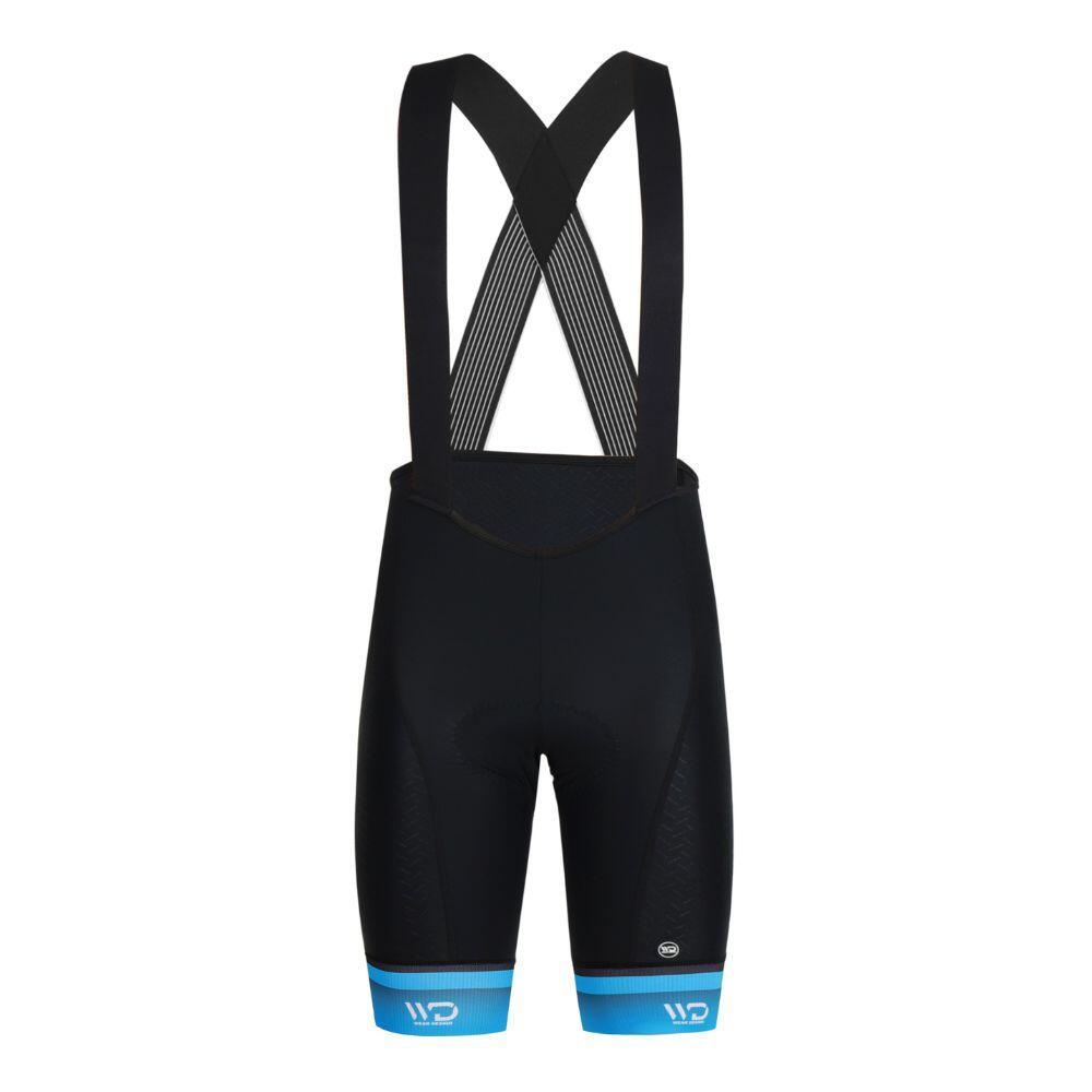 WEAR DESIGN Pantaloncini da ciclismo FINISHER da uomo Nero/Blu