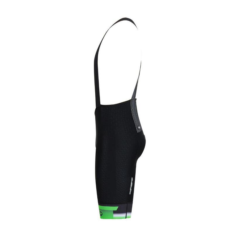 Culotte ciclismo FINISHER Hombre Negro/Verde