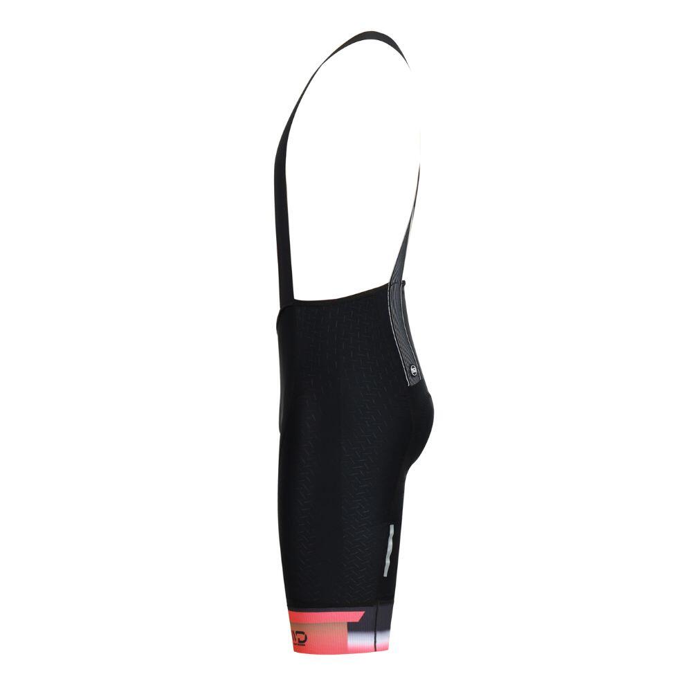 Culotte ciclismo hombre FINISHER Negro/naranja 3/7