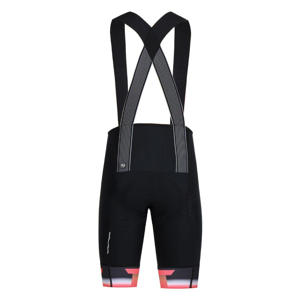 Culotte ciclismo hombre FINISHER Negro/naranja 5/7