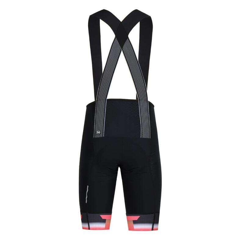 Culotte ciclismo hombre FINISHER Negro/naranja