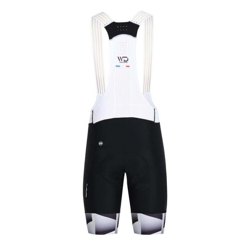 Culotte ciclismo hombre CUBIC Negro/blanco