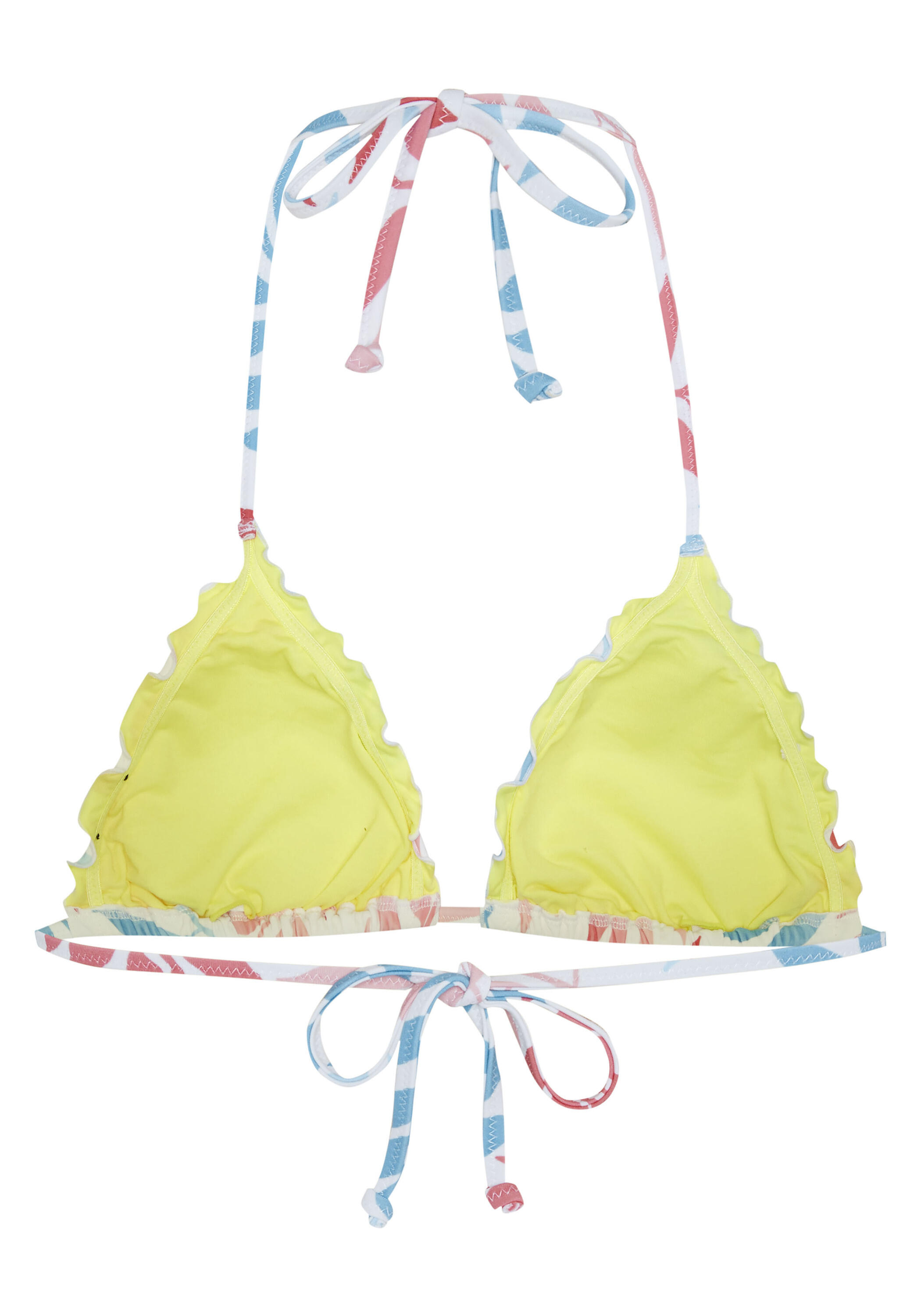 Bikini-Top mit gerüschten Säumen 2/6