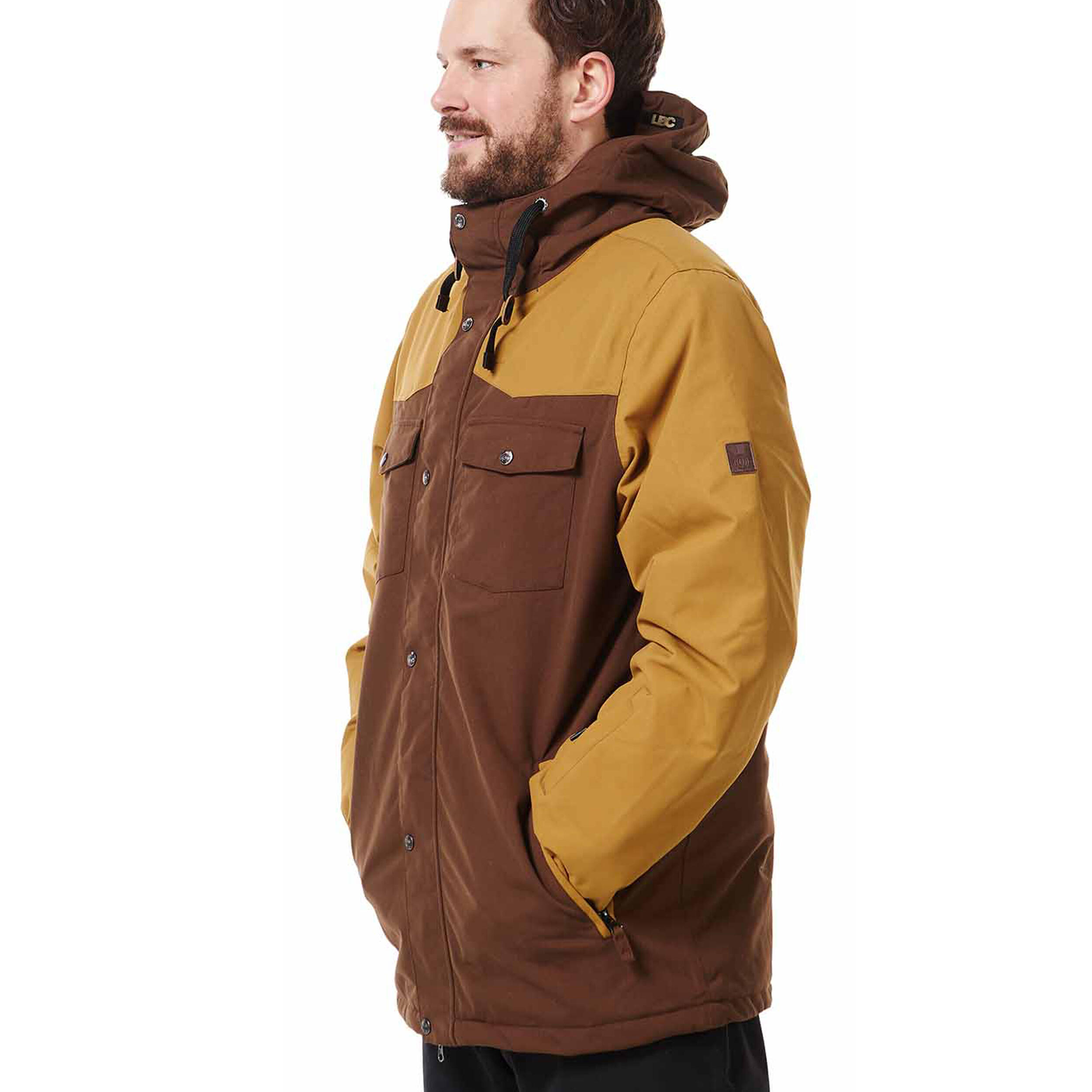Ski-/Snowboardjacke Herren - STANLEY dark brown bone 2/5