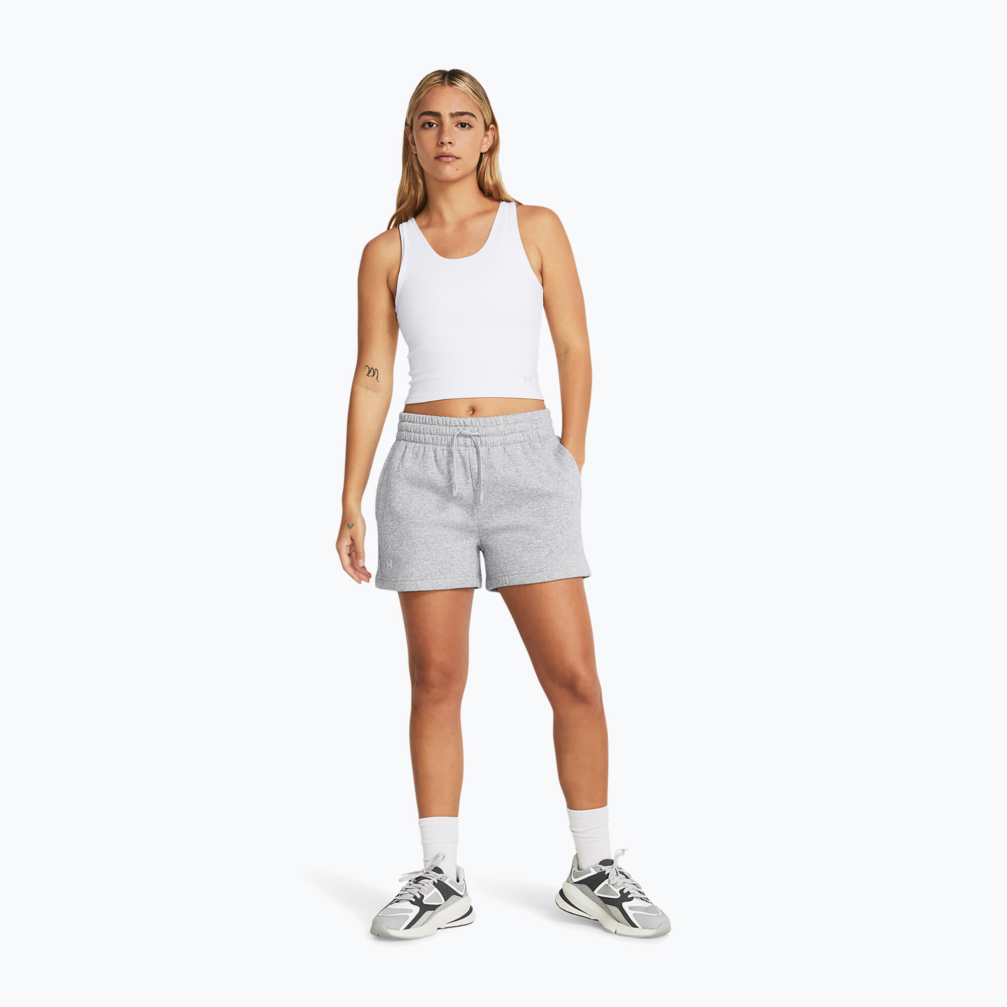 Spodenki treningowe damskie Under Armour Rival Fleece 2/5