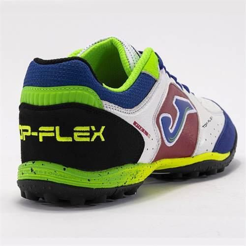 Scarpe da calcio Uomo Joma Top Flex 24 Turf Bianco 3/4