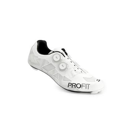 Zapatillas de ciclismo de carretera carbono unisex Profit Dual Spiuk blanco