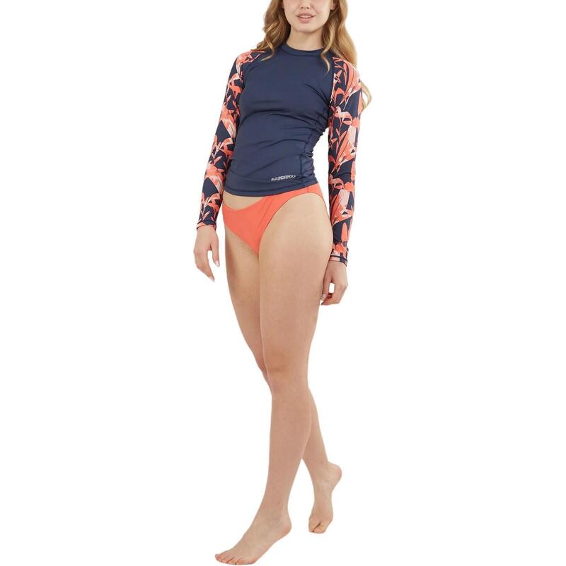 Lycra cu maneci lungi Joyce Long Sleeve Rashguard - albastru inchis femei