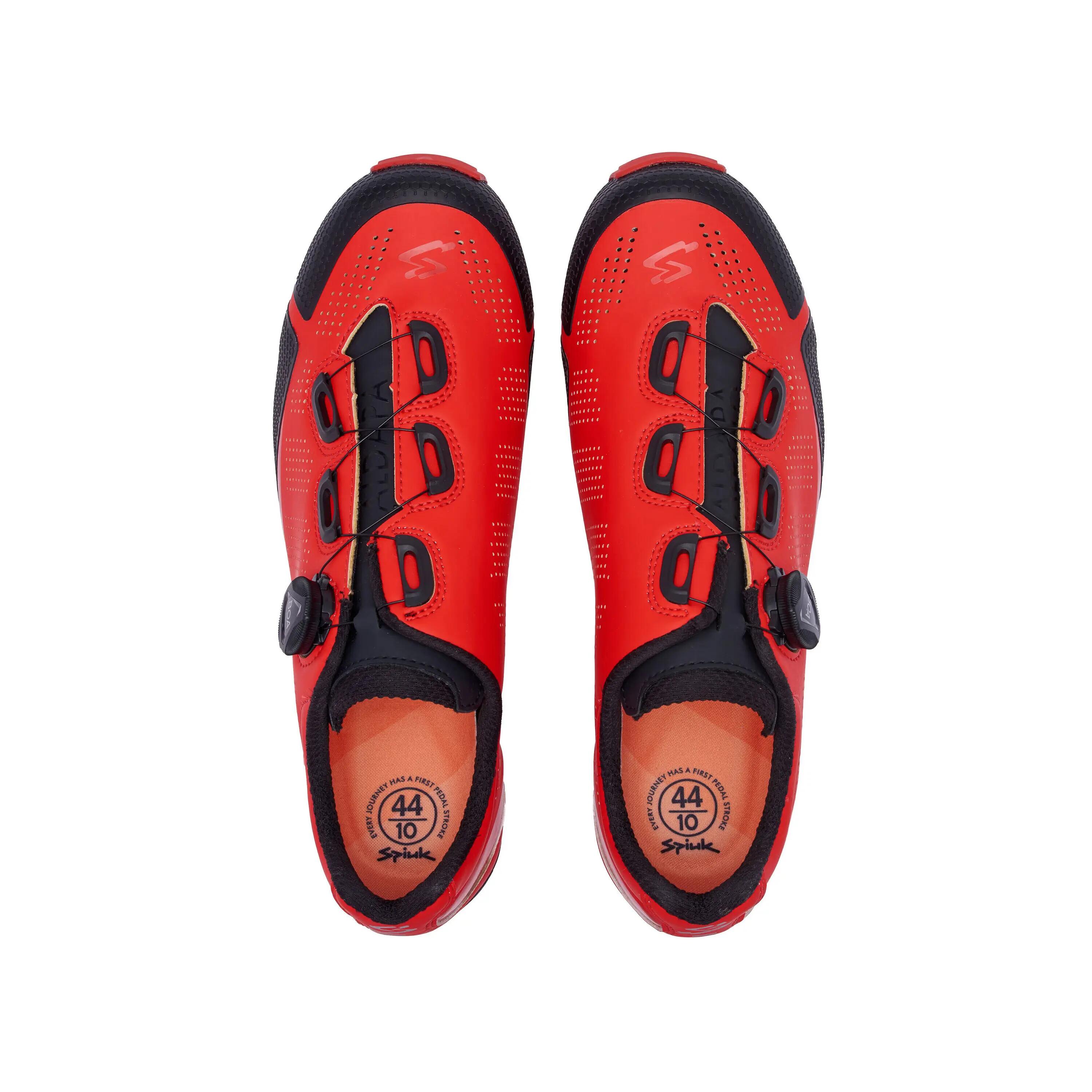 Pantofi ciclism MTB ALDAPA MTB shoes - roșu mat negru 2/4