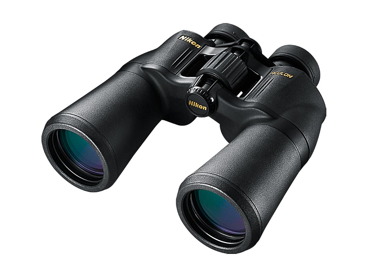 BINOCLU NIKON ACULON A211 16x50,  DURABIL LA LOVITURI, NEGRU
