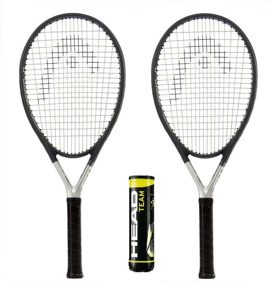 HEAD Head Ti S6 Tennis Racket Twin Set, Protective Cover & Balls - Grip 2
