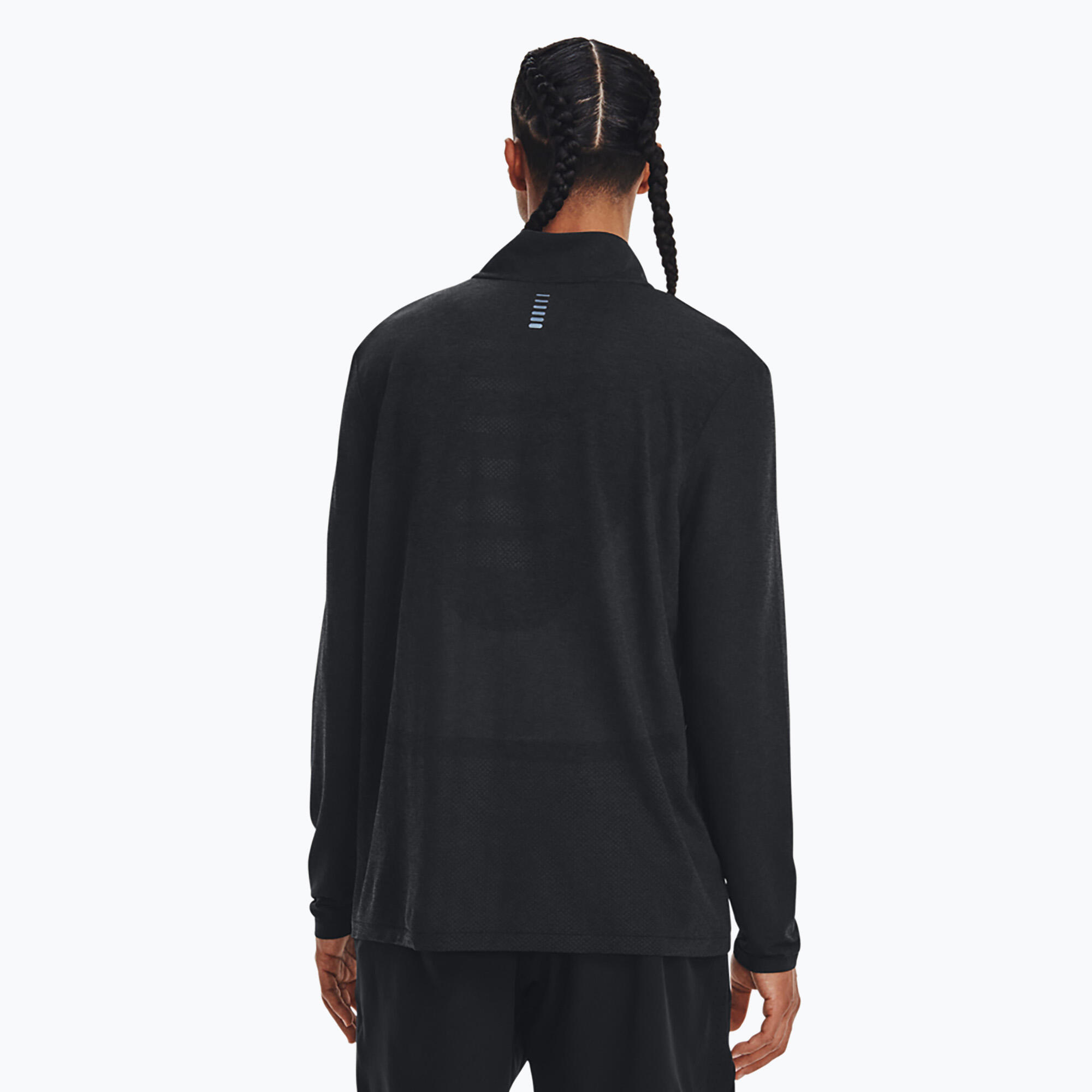 Under Armour Seamless Stride 1/4 Zip running à manches longues pour hommes 3/5
