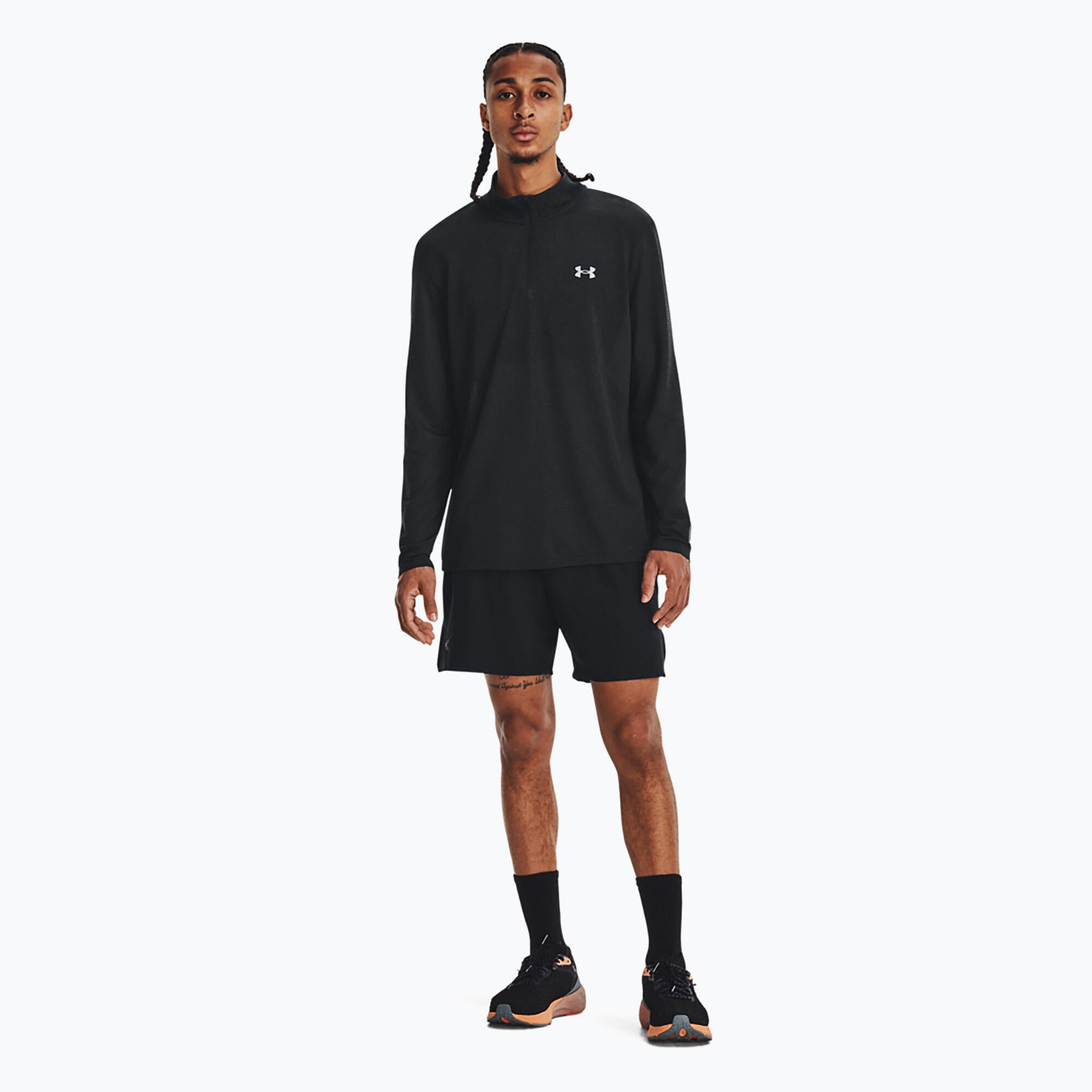 Under Armour Seamless Stride 1/4 Zip running à manches longues pour hommes 2/5