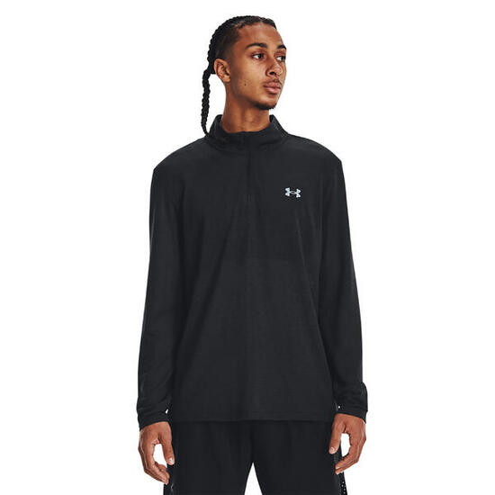 Under Armour Seamless Stride 1/4 Zip running à manches longues pour hommes